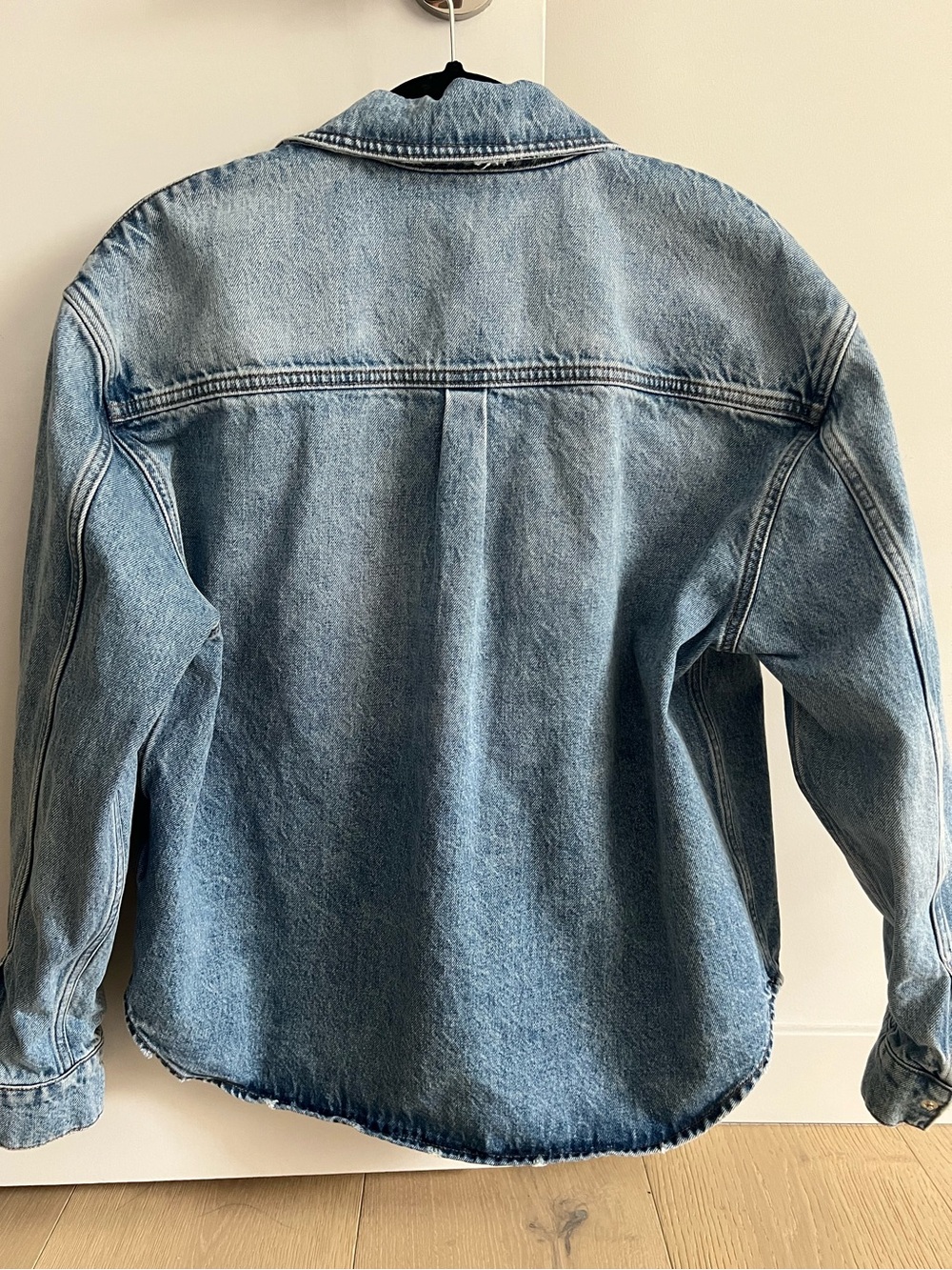 Anine Bing Paxton Light Blue Denim Shirt Jacket size XS - Picture 2 of 5